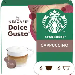 Albert Heijn Starbucks Dolce gusto compatible cappuccino aanbieding