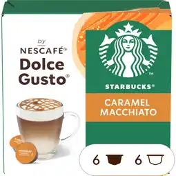 Albert Heijn Starbucks Dolce gusto compatible macchiato caramel aanbieding