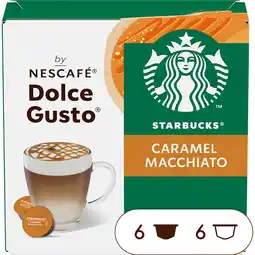Albert Heijn Starbucks Dolce gusto compatible macchiato caramel aanbieding