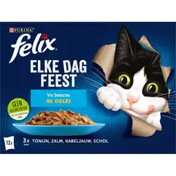 Albert Heijn Felix Elke dag feest vis selectie in gelei aanbieding