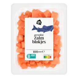Albert Heijn AH Gerookte zalmblokjes aanbieding