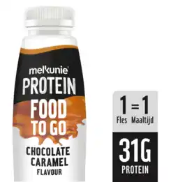 Albert Heijn Melkunie Protein food to go chocolate caramel aanbieding