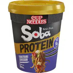 Albert Heijn Nissin Soba cup noodle protein yakitori chicken aanbieding