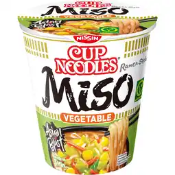 Albert Heijn Nissin Cup noodles veggie miso Japanse style aanbieding