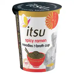 Albert Heijn Itsu Spicy ramen noodles & broth cup aanbieding