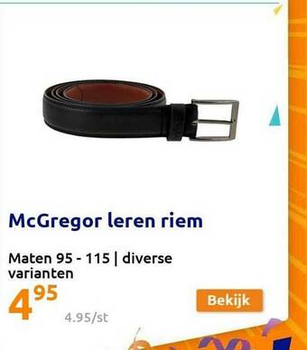 Action Mcgregor Leren Riem aanbieding