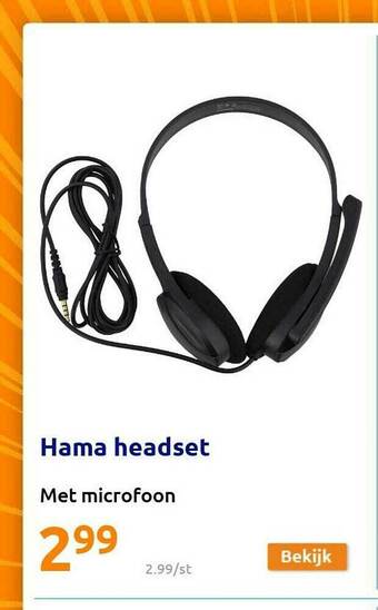 Action Hama Headset aanbieding