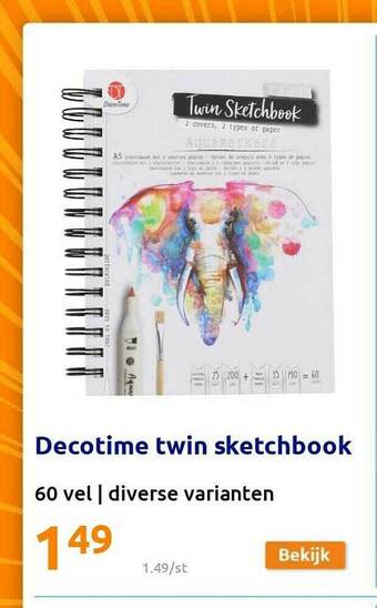 Decotime Twin Sketchbook