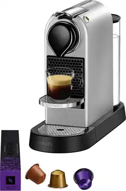 Coolblue Krups Nespresso Citiz XN741B Argent aanbieding