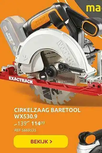 Brico Cirkelzaag Baretool aanbieding