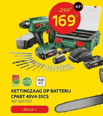 Brico Kettingzaag Op Batterij aanbieding