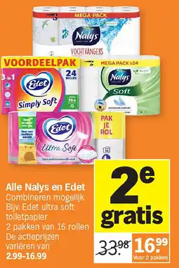 Albert Heijn Alle Nalys en Edet aanbieding