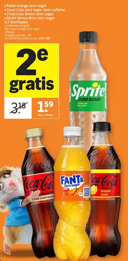 Albert Heijn Fanta orange zero sugar aanbieding