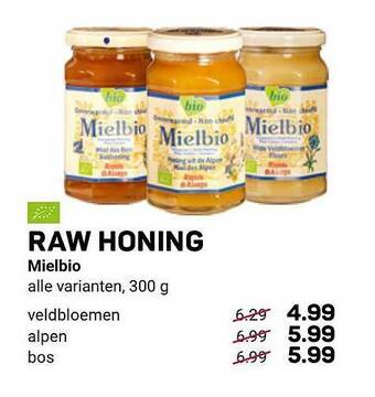 Ekoplaza Raw Honing Mielbio aanbieding
