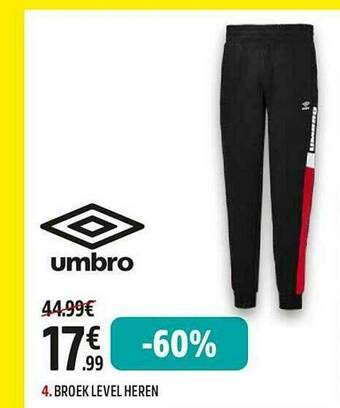 Intersport Broek Level Heren aanbieding