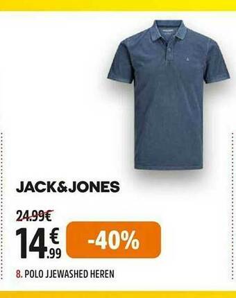 Intersport Polo Jjewashed Heren aanbieding