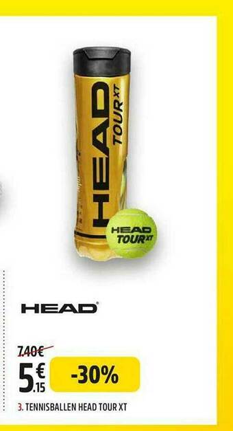 Intersport Tennisballen Head Tour Xt aanbieding