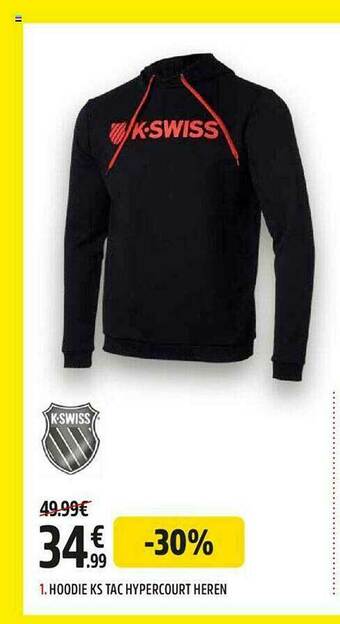 Hoodie Ks Tac Hypercourt Heren