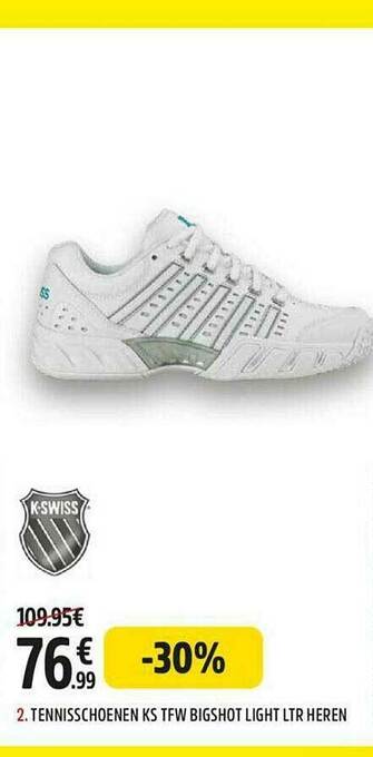 Intersport Tennisschoenen Ks Tfw Bigshot Light Ltr Heren aanbieding