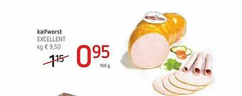 Spar Colruyt Kalfworst Excellent aanbieding