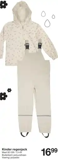Zeeman Kinder regenjack aanbieding