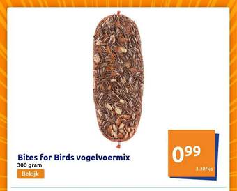 Action Bites For Birds Vogelvoermix aanbieding