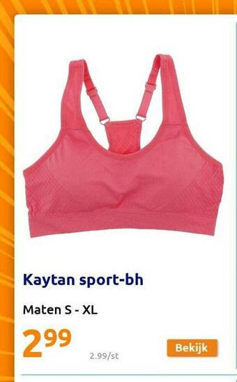 Action Kaytan Sport Bh aanbieding