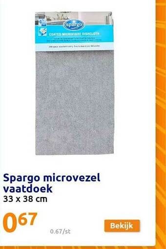 Action Spargo Microvezel Vaatdoek aanbieding