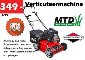 iTEK Verticuteermachine aanbieding