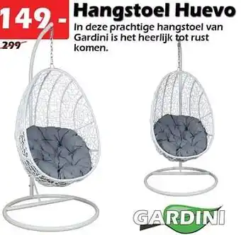 iTEK Hangstoel huevo aanbieding