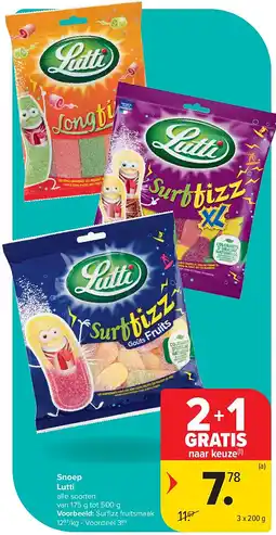 Carrefour Snoep Lutti aanbieding