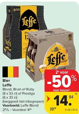 Carrefour Bier Leffe aanbieding