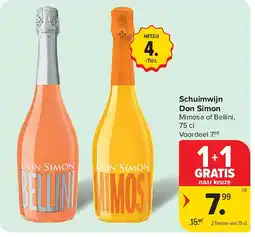 Carrefour Schuimwijn Don Simon aanbieding