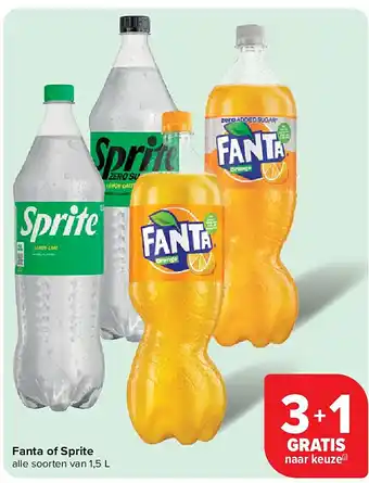 Carrefour Fanta of Sprite aanbieding