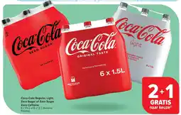 Carrefour Coca-Cola Regular, Light, Zero Sugar of Zero Sugar Zero Ca eine aanbieding