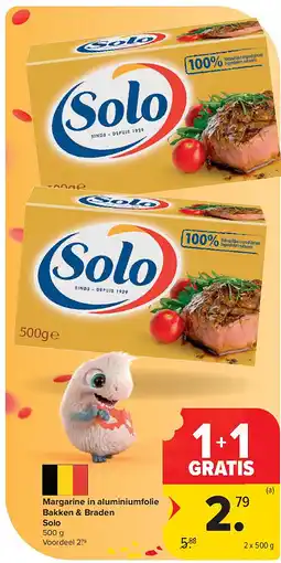 Carrefour Margarine in aluminiumfolie Bakken & Braden Solo aanbieding
