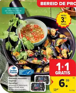 Carrefour Zeeuwse mosselen Impérial Carrefour aanbieding