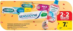 Carrefour Tandpasta, tandenborstels en mondwater Sensodyne, Paradontax en Corega aanbieding