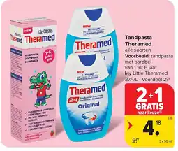 Carrefour Tandpasta Theramed aanbieding