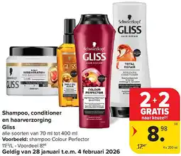 Carrefour Shampoo, conditioner en haarverzorging Gliss aanbieding
