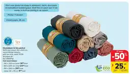 Carrefour Hoeslaken in bio perkal aanbieding