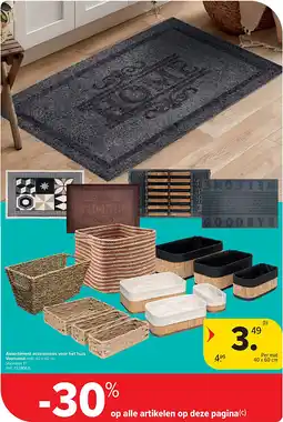 Carrefour Assortiment accessoires voor het huis aanbieding