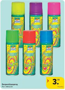 Carrefour Serpentinespray aanbieding
