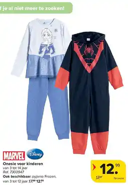 Carrefour Onesie voor kinderen aanbieding