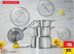 Carrefour 7-delige inox set G6 Intuition aanbieding