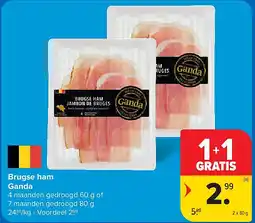 Carrefour Brugse ham Ganda aanbieding