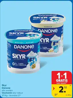 Carrefour Skyr Danone aanbieding