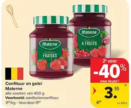Carrefour Confi tuur en gelei Materne aanbieding