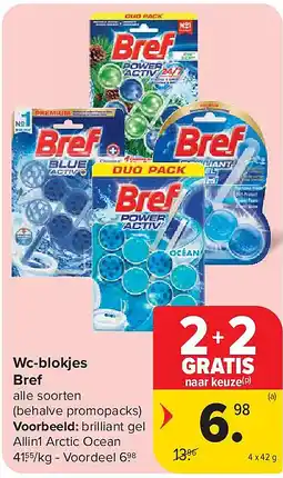 Carrefour Wc-blokjes Bref aanbieding