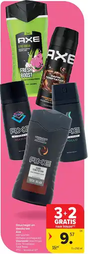 Carrefour Douchegel en deodorant Axe aanbieding